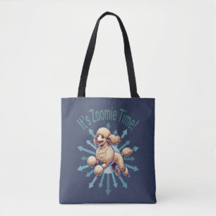 Bolso De Tela Es zoomie Time Poodle