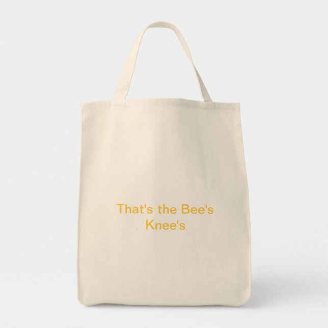 Bolso De Tela Ésa es la rodilla de la abeja (Frente)