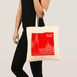 Bolso De Tela Esbozo de la Plaza Roja de la Catedral de San Basi