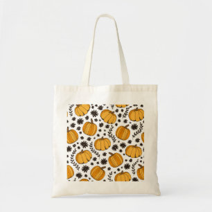 Bolso De Tela Esbozos de calabaza: patrón sin costuras dibujado 