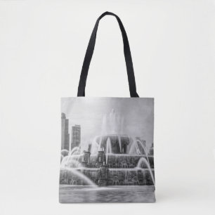 Bolso De Tela Escala de grises de Chicago Buckingham