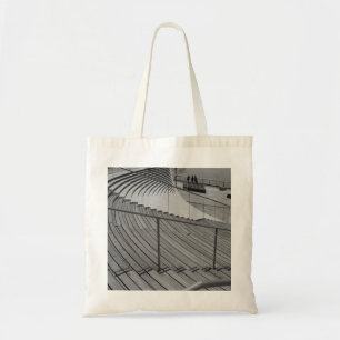 Bolso De Tela Escala de grises de la escalera de la marina