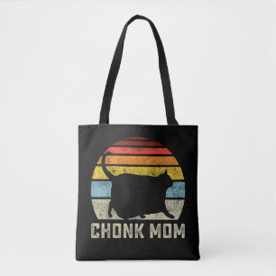 Bolso De Tela Escala de Mamá Gata Gorda Meme Divertido Estilo Re