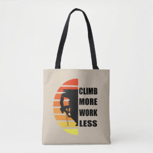 Bolso De Tela Escalada motivacional diciendo