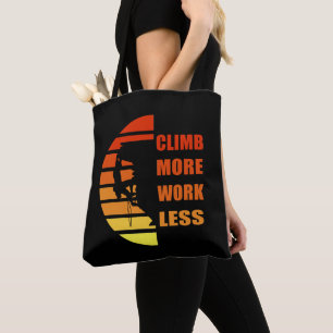 Bolso De Tela Escalada motivacional diciendo