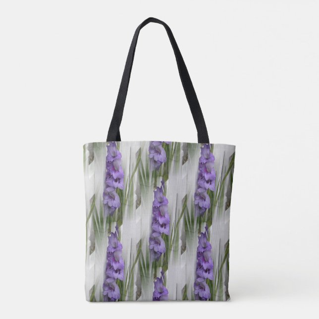 Bolso De Tela Escalando Gladiola... (Reverso)