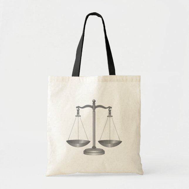 Bolso De Tela Escalas de la justicia (Frente)