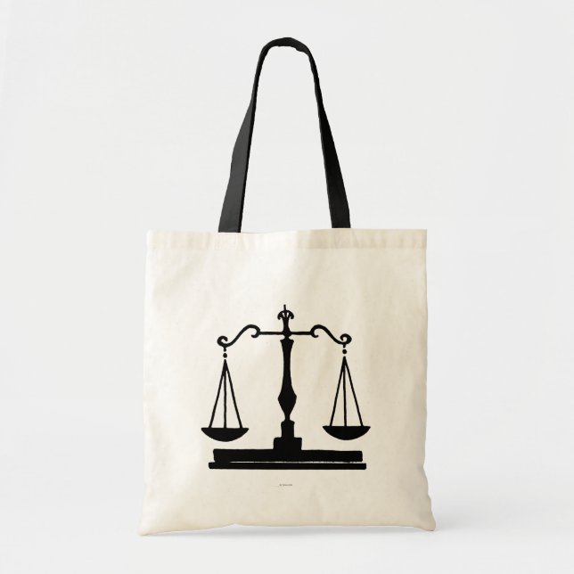 Bolso De Tela Escalas de la justicia (Frente)