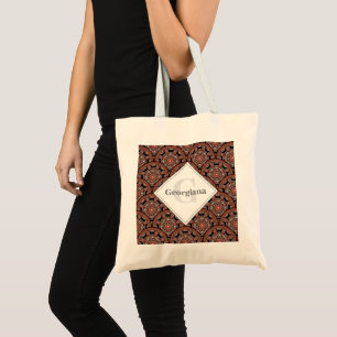 Bolso De Tela Escalas de Mandala Bohemias de Safari Sunset Perso