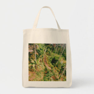 Bolso De Tela Escalera de bosques lluviosos de Bali
