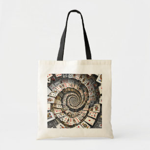 Bolso De Tela Escalera de tarjetas de caracol de espiral suave