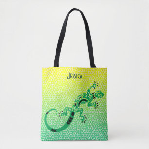Bolso De Tela Escamas de serpiente tropical y lagarto personaliz