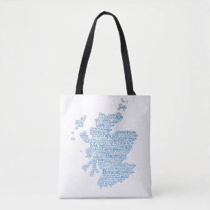 Bolso De Tela Escándalo de la jerga escocesa Mapa de palabras a