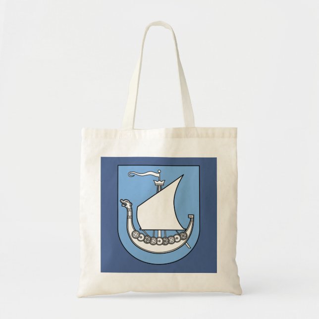 Bolso De Tela Escandinavo de la nave de Viking (Frente)