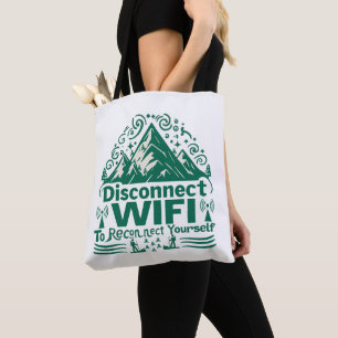Bolso De Tela Escapar de la conexión digital con la naturaleza