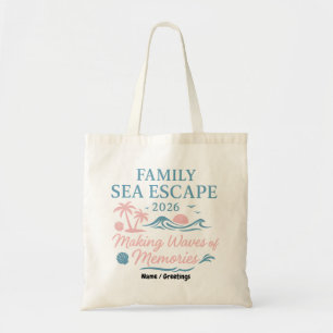 Bolso De Tela Escape Familiar al Mar 2026 Creando Olas de Recuer