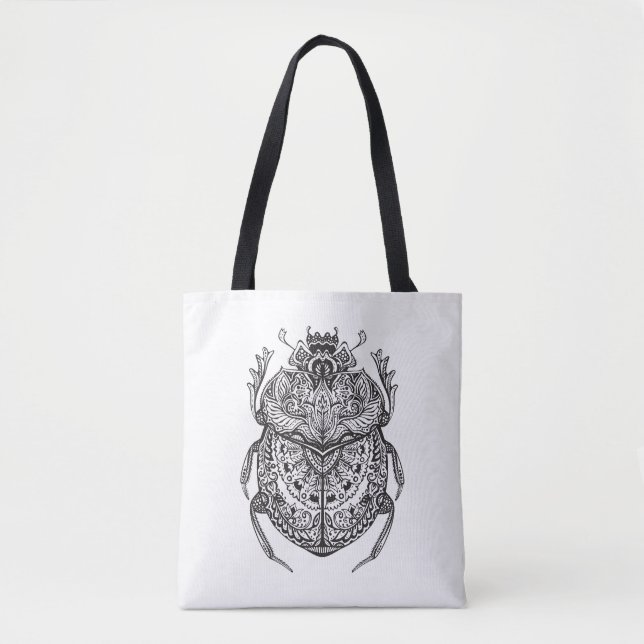 Bolso De Tela Escarabajo africano Zendoodle 2 (Anverso)