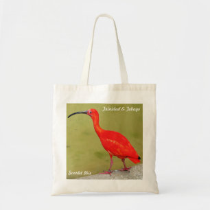 Bolso De Tela Escarlata rojo Ibis de Trinidad and Tobago