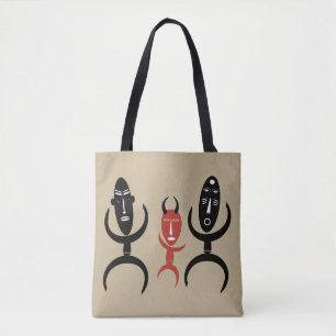 Bolso De Tela Escena abstracta de baile tribal africano