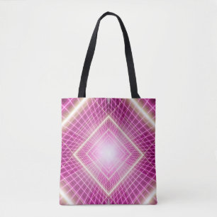 Bolso De Tela Escena de arte pop retro y de ciencia ficción de l