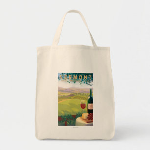 Bolso De Tela Escena de campo de VermontWine