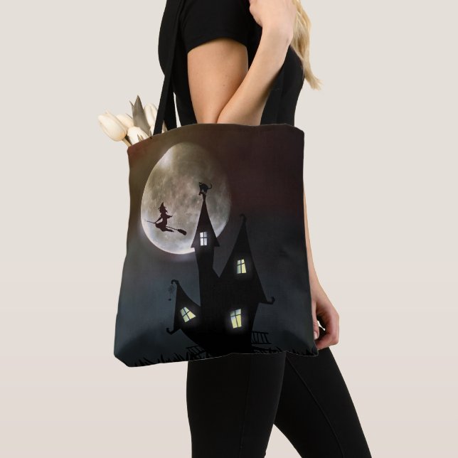 Bolso De Tela Escena de Halloween (Detalle)