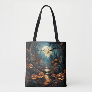 Bolso De Tela Escena de Halloween