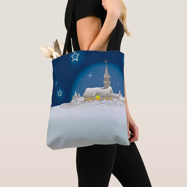 Bolso De Tela Escena de invierno de navidades (Subido por el creador)