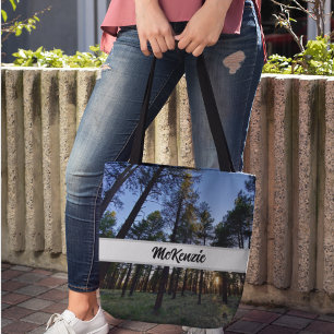Bolso De Tela Escena de la naturaleza Sunset Kaibab Forestal per