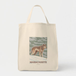 Bolso De Tela Escena de MassachusettsWolf