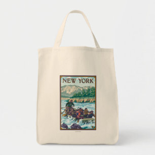 Bolso De Tela Escena de Rafting del río de Nueva York