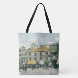 Bolso De Tela Escena del mercado de Vintage - Mercado de Hudders