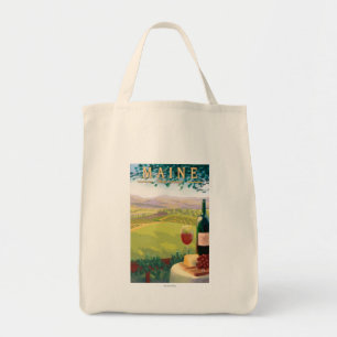 Bolso De Tela Escena del país de MaineWine