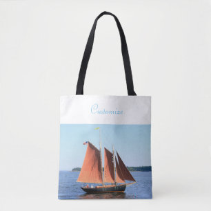 Bolso De Tela escena del velero