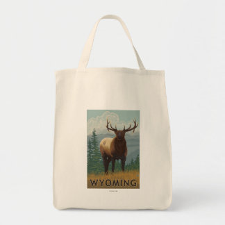 Bolso De Tela Escena Elk Wyoming