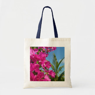Bolso De Tela Escenario natural tropical de buganvillas y palmer