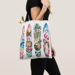 BOLSO DE TELA ESCENAS DE PINCELADAS TEMÁTICAS DE VERANO