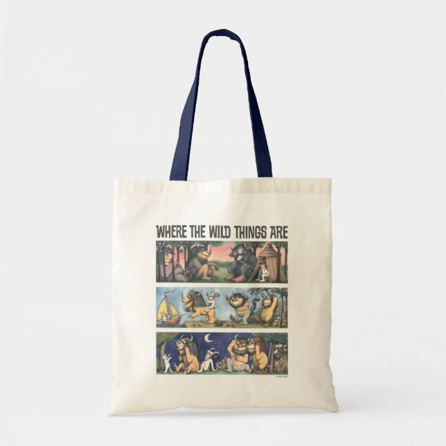 Bolso De Tela Escenas de Where The Wild Things Are (Frente)