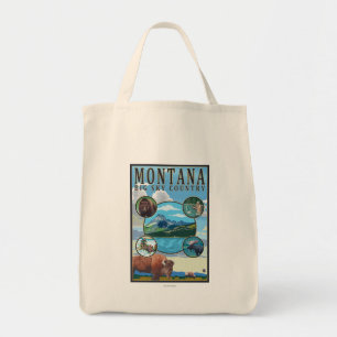 Bolso De Tela Escenas del estado de Montana