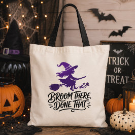Bolso De Tela Escoba Allí Hecho Esa Bruja Halloween