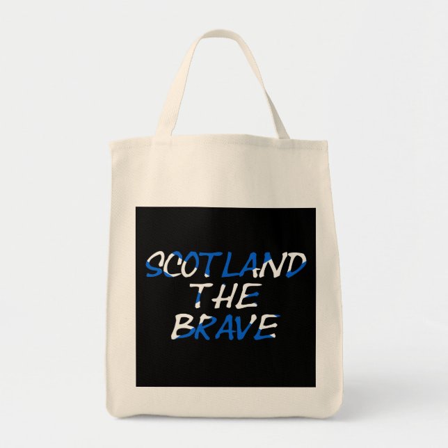 Bolso De Tela Escocia: los valientes en la bandera escocesa (Frente)
