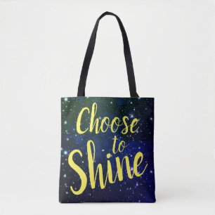 Bolso De Tela Escoja entre brillar estrellas Cosmos