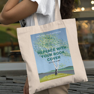 Bolso De Tela Escritor de lanzamiento de libro de portada de lib
