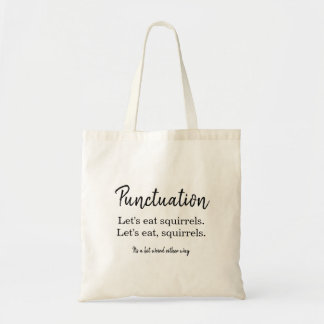 Bolso De Tela Escritor de puntuación del humor Tipografía de ard