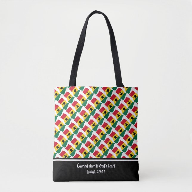Bolso De Tela Escritura Cristiana GHANA Isaiah (Anverso)
