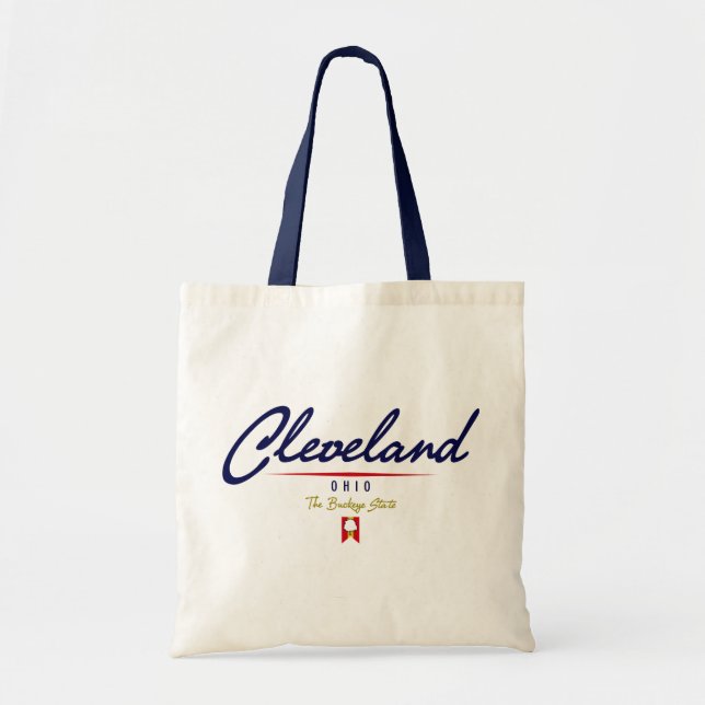 Bolso De Tela Escritura de Cleveland (Frente)