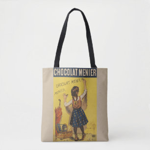Bolso De Tela Escritura de pared de Chocolat Menier