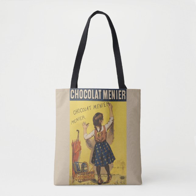 Bolso De Tela Escritura de pared de Chocolat Menier (Anverso)