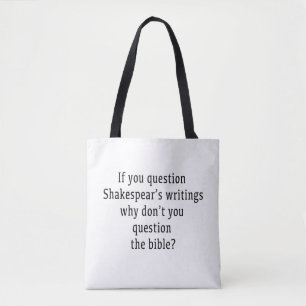 Bolso De Tela Escritura de Shakespear