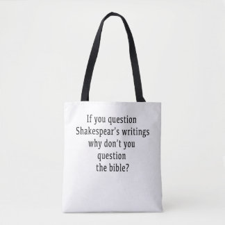 Bolso De Tela Escritura de Shakespear